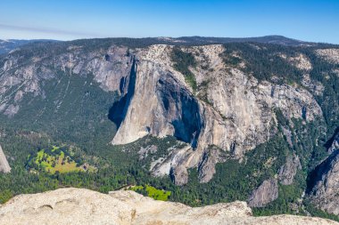 Taft point lookout, Yosemite national park, California. clipart