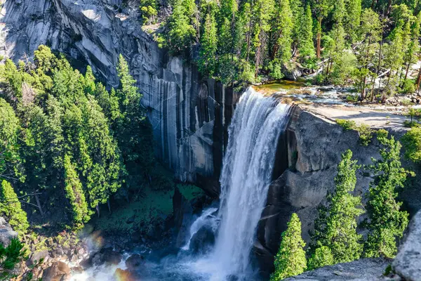 stock image Aerial View of Vernal Falls, Yosemite National Park, California USA.