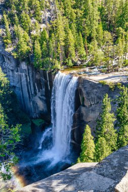 Aerial View of Vernal Falls, Yosemite National Park, California USA. clipart