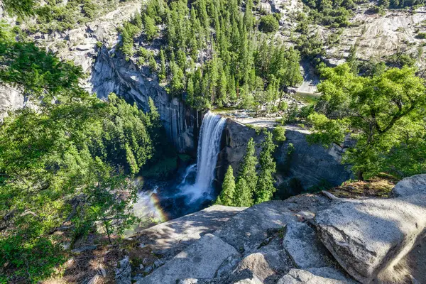 stock image Aerial View of Vernal Falls, Yosemite National Park, California USA.