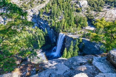 Aerial View of Vernal Falls, Yosemite National Park, California USA. clipart