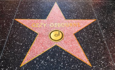 Hollywood yıldızı Los Angeles, ABD, Ozzy Osbourne 'da Ünlüler Yolu' nda