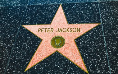 Hollywood yıldızı Los Angeles, ABD 'deki Şöhret Yolu' nda, Peter Jackson