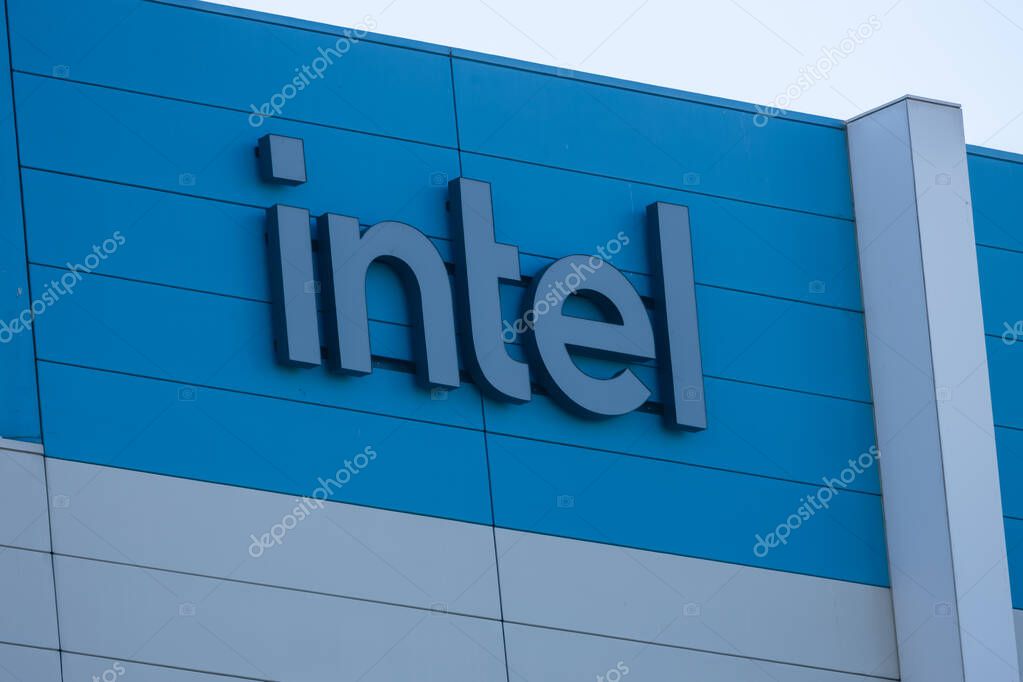 Intel headquarters in Santa Clara, California, USA - september 29, 2024. Intel Corporation is an American multinational corporation and technology company.