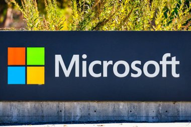 Mountain View, Kaliforniya ABD - 5 Ekim 2024, Microsoft Silikon Vadisi Kampüsü 1045 Avenida Caddesi, Mountain View, Silikon Vadisi, San Francisco Körfezi Bölgesi.