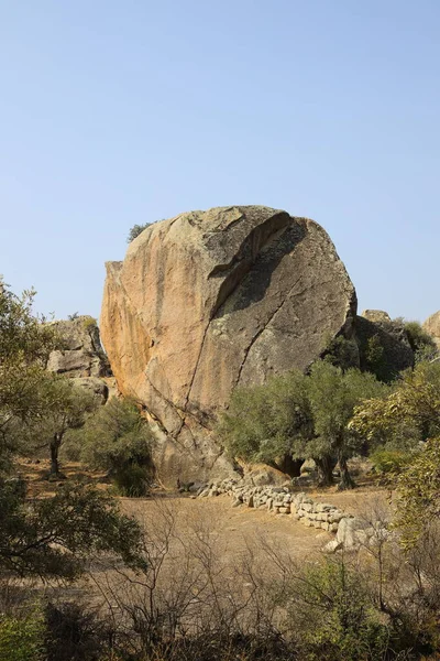 Stein Der Nähe Des Bafa Sees Mugla Türkei Felsformationen — Stockfoto