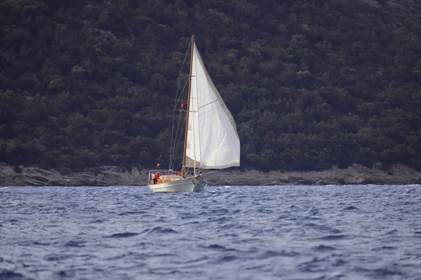 Bodrum Turkey November 2022 Traditional Turkish Boat Gulet Cruising Sea — Stock Photo, Image