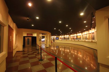 Istanbul, Turkey. 07 April 2015: Fall of Constantinople Captured by Mehmet. Panorama Museum 1453. Details of the final assault of Constantinople. 