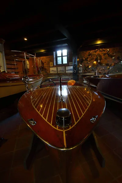 Istanbul Turchia Settembre 2012 Barche Classiche Rahmi Koc Industrial Museum — Foto Stock