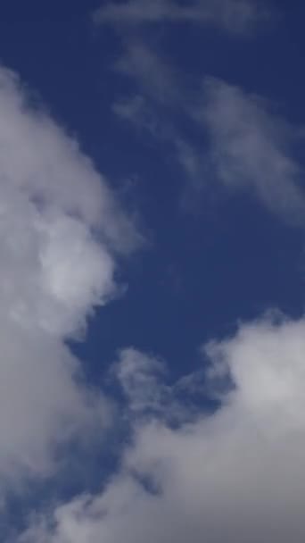 Lapso Tempo Belo Céu Azul Com Nuvens Fundo Nuvens Céu — Vídeo de Stock