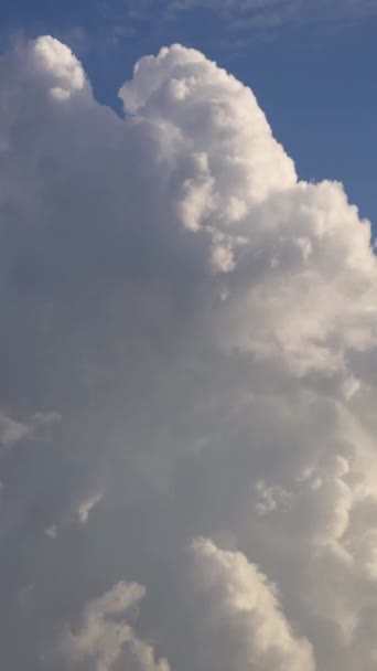 时光流逝 蓝蓝的天空 乌云密布 社交媒体的垂直视频 — 图库视频影像