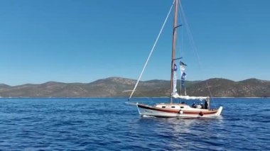 Bodrum, Türkiye, 24 Ekim 2024: Bodrum Yelkenli Kupası, Gulet Tahta Yelkenli ve yelkenli yarışı.