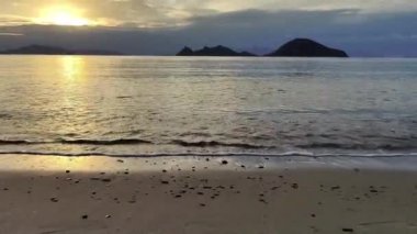 Deniz kenti Turgutreis ve muhteşem gün batımları. Bodrum, Türkiye.