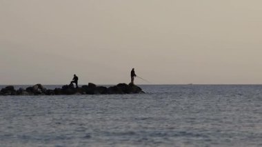 Sabahları balık tutmak. Turgutreis, bodrum, hindi