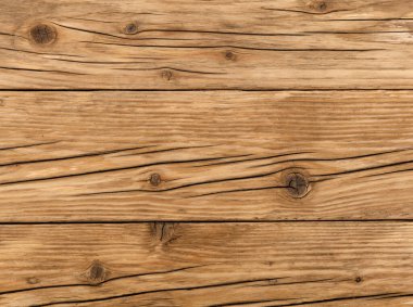 Rustic wooden background, texture of old weathered larch boards with cracks and knotholes. clipart