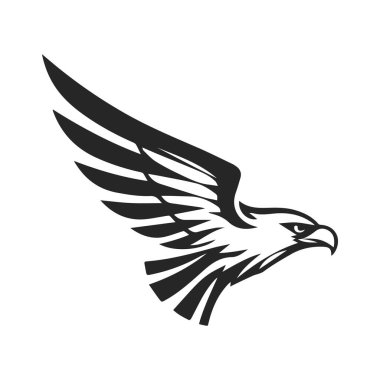 Kartal Logosu Şablonu, marka ve amblemler için mükemmel.