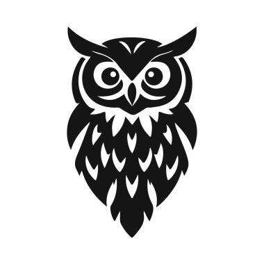 Baykuş logosu, marka ve tasarım için mükemmel. Baykuş amblemi, baykuş vektörü, baykuş simgesi