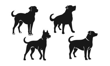 Köpek vektör çizimleri. hayvan amblemi, köpek resmi, köpek portresi, bekçi köpeği.