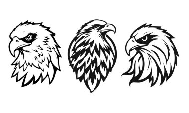 Vektör kartal logosu, damgalama ve amblemler için mükemmel.