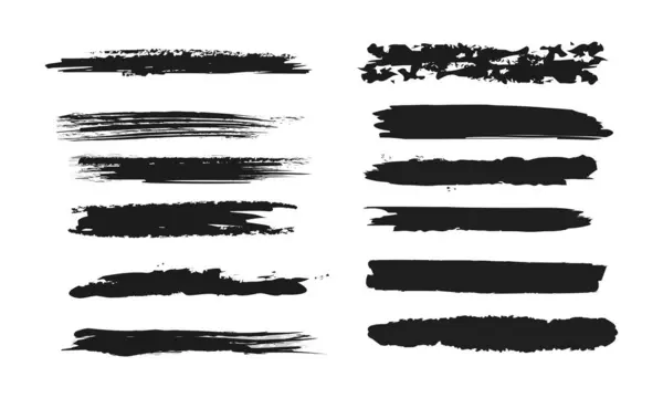 Siyah fırça darbesi seti, grunge boya dokusu, mürekkep sıçrama elementleri, sanatsal leke koleksiyonu