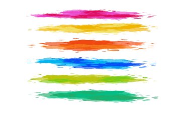 Suluboya vektör fırça darbeleri koleksiyonu, renk sıçraması, suluboya lekesi, boya lekesi, soyut doku, sanatsal arkaplan tasarımı