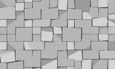 Taş duvar dokusu, gri kaldırım taşı yüzeyi, doğal duvar altyapısı, soyut taş tasarımı.