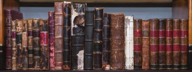 Shel 'de eski püskü kitaplar