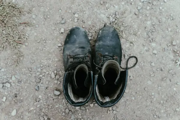 Zapatos Viejos Desgastados Natur — Foto de Stock