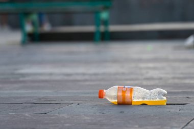 Sokaktaki çöpleri atıyorlar.