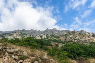 Rocky dağı ülkesi, dağ doğası, manzara resmi