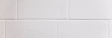 Beyaz tuğla duvar sırtüstü
