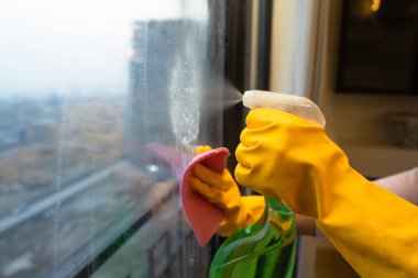 Pencereyi Temizleyen Bir Ev Kadını: Tazelik ve Temizliğin Sembolü