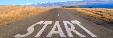 Otoyolda başlangıç çizgisi