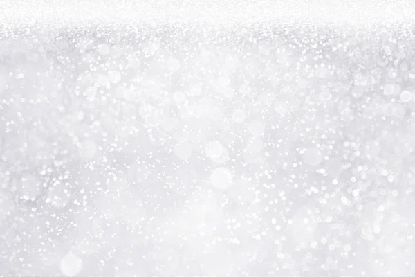 Blanc Argent Paillettes Scintillement Confettis Fond Fête Anniversaire Inviter Anniversaire — Photo