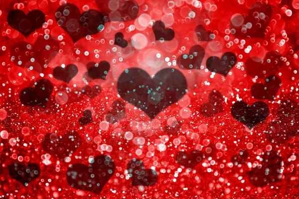 Luxe Robijn Rood Zwart Valentijnsdag Liefde Glitter Schitteren Confetti Achtergrond — Stockfoto