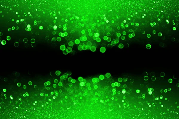 Abstract Emerald Green Glitter Sparkle Background Happy Birthday Party Invitation Stockbild