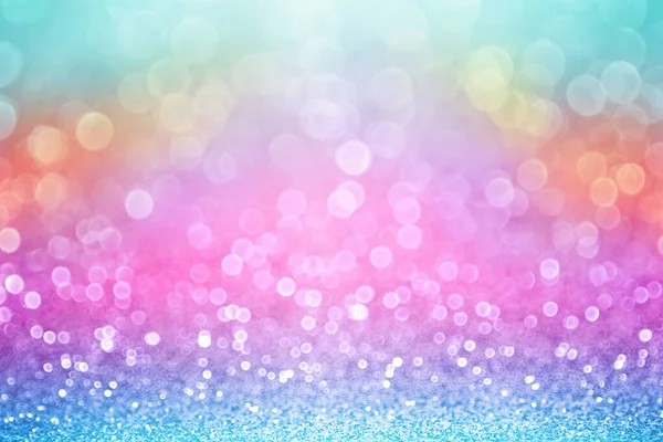 Fun Rainbow Color Glitter Sparkle Confetti Background Happy Birthday Party — Stock Photo, Image