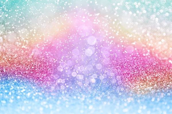 Fun Rainbow Color Glitter Sparkle Happy Birthday Party Background Invite — Stock Photo, Image