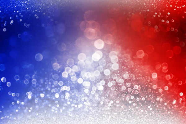 Patriotic Red White Blue Glitter Sparkle Confetti Background July 4Th — Stock fotografie