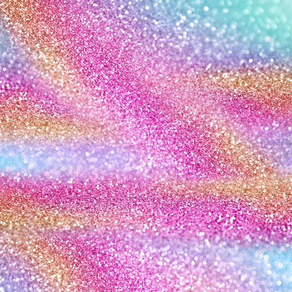 Fun Rainbow Pink Blue Green Purple Yellow Color Glitter Sparkle Stock Obrázky