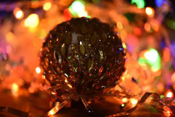 Decoraciones Navidad Vista Cerca Concepto Año Nuevo — Foto de Stock
