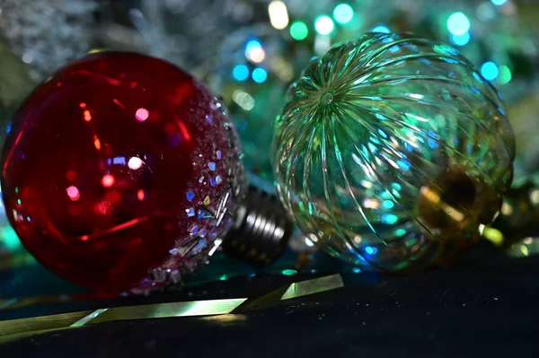 Decoración Navidad Con Burbujas — Foto de Stock