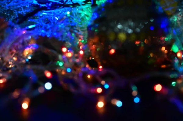 Işıklı Noel Ağacı Süslemesi — Stok fotoğraf