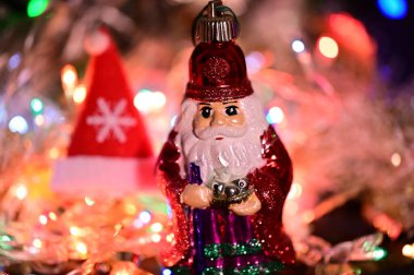 Noel Baba, Noel Baba oyuncağı Tatil arka planında