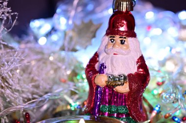 Noel Baba, Noel Baba oyuncağı Tatil arka planında