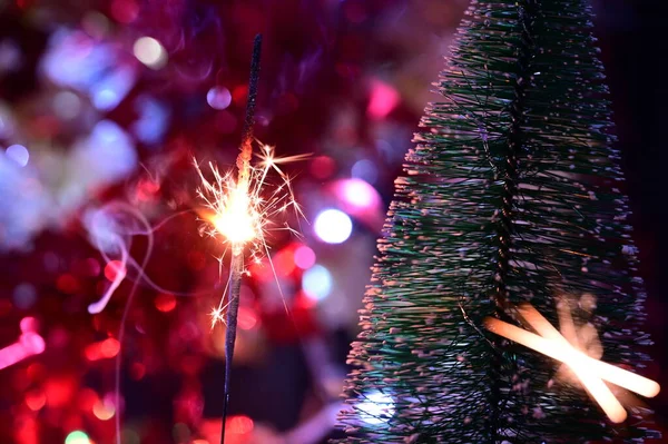 크리스마스 장식용 운석우와 — 스톡 사진