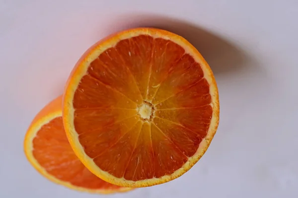 Orange Slices White Background — Stock Photo, Image