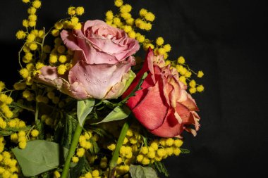 Güzel, parlak bahar buketini kapat. 