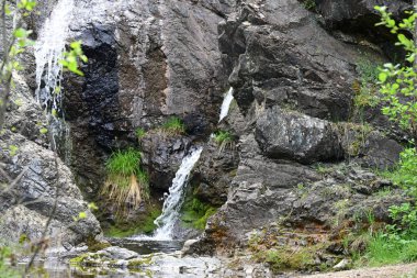 Yumuşak akarsu kayalıklardan süzülüyor