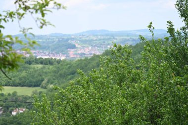 Yazın dağların manzarası